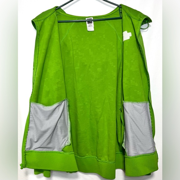 ✨LIKE NEW✨ The North Face Green Pixelated Minecraft Full Zip Jacket Hoodie - Picture 10 of 12